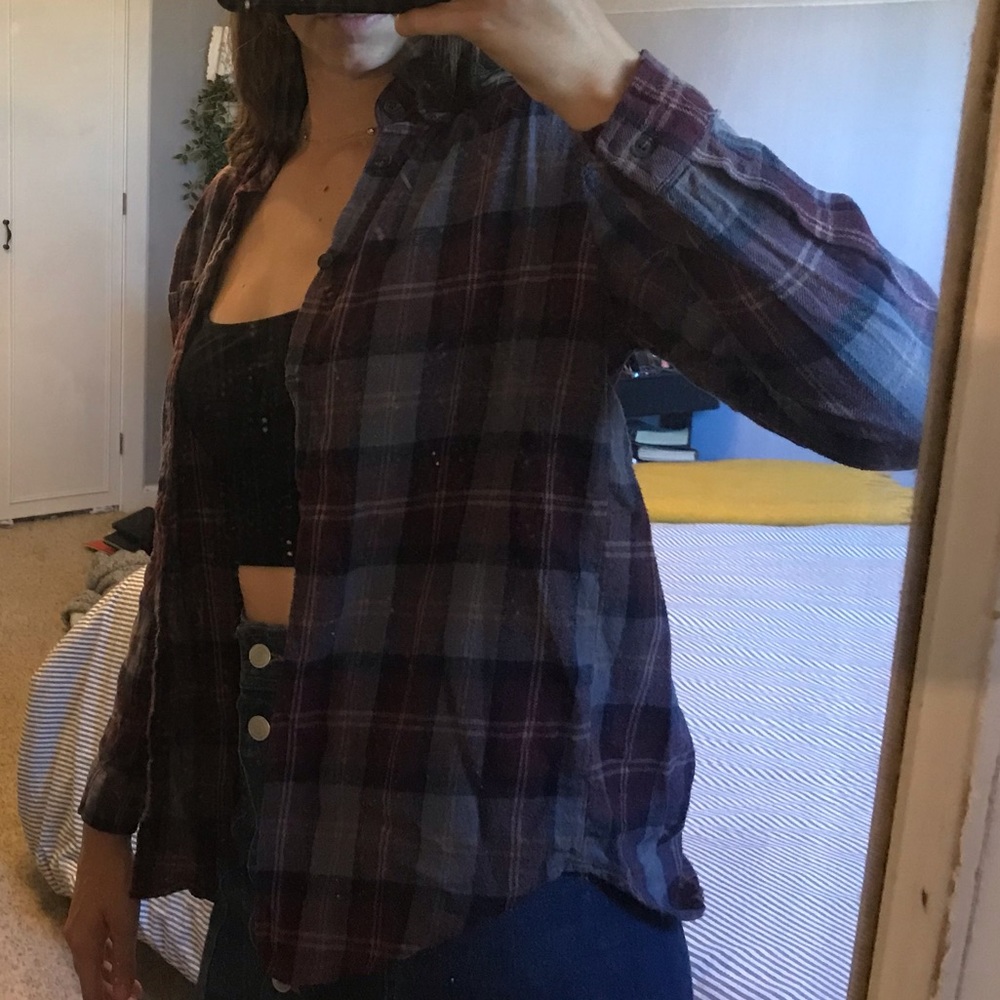 Brandy Melville Purple Flannel